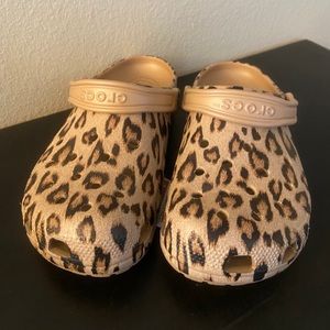 Cheetah Print Crocs